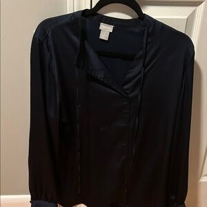 Chico's Midnight Satin Top